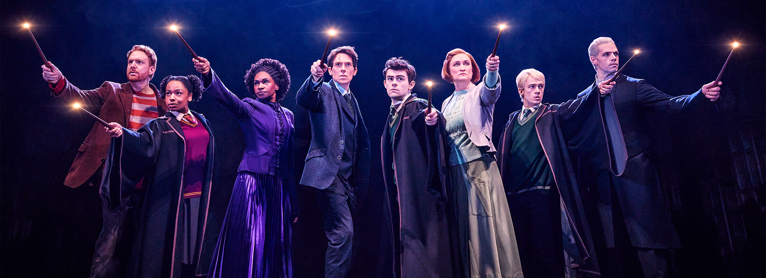 The cast of Harry Potter performing on Broadway