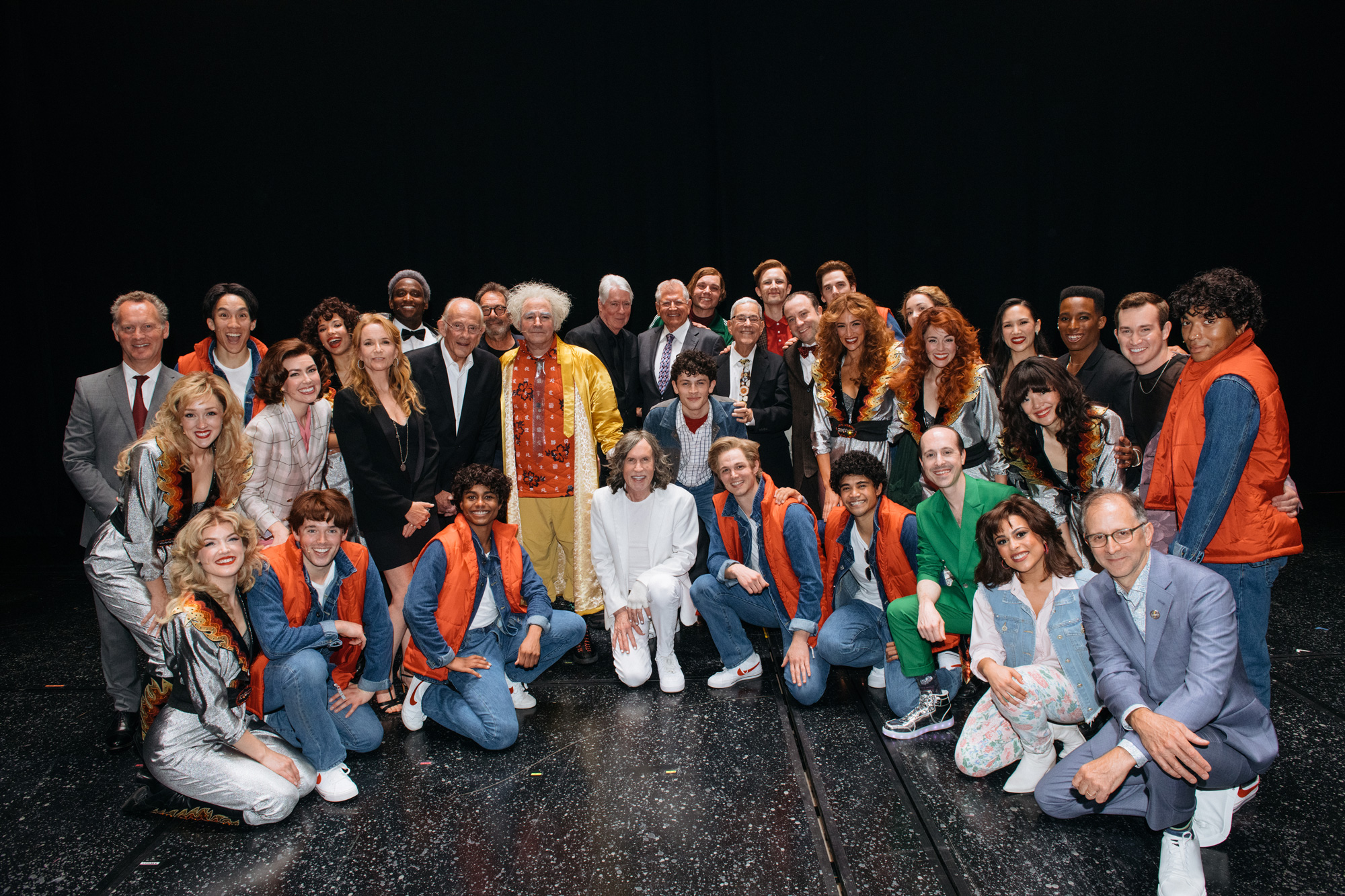 The entire cast of Back to the Future Musical